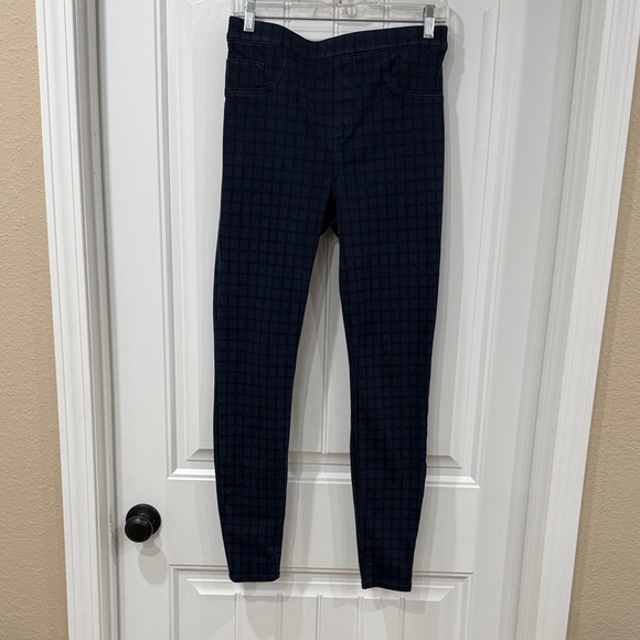 SPANX Dark Blue Windowpane Leggings - Picture 2 of 7